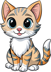 cute cat vector