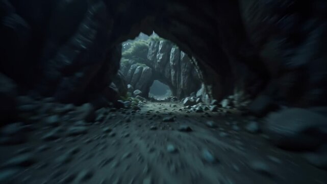 Journey into the Earth's Depths A Mysterious Cave's Rocky Path Unveils an Intriguing Unseen Horizon, beckoning explorers to discover hidden natural wonders