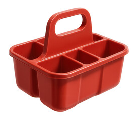 Plastic condiment caddy with compartments, portable