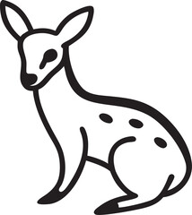 deer cartoon isolated