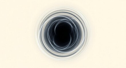 Surreal Smoky Halo with Dark Center – Minimal Abstract Dimension Art
