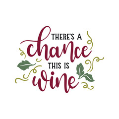 Obraz premium Whimsical wine-themed text art: 