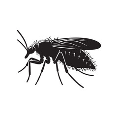 Detailed Aphid Silhouette Vector Design