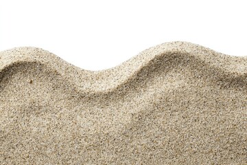 Wavy sand texture against a white background, creating an undulating horizontal line