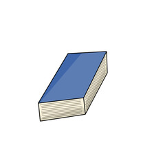 A blue book vector illustration, perfect for literacy day