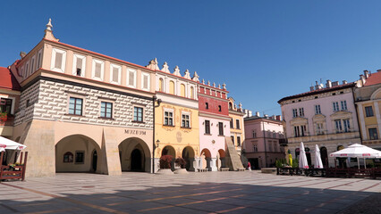 Tarn&oacute;w, Poland. Market Square remain unchanged since the location of Tarn&oacute;w in 1330 although the buildings date to the 16th to 18th century.