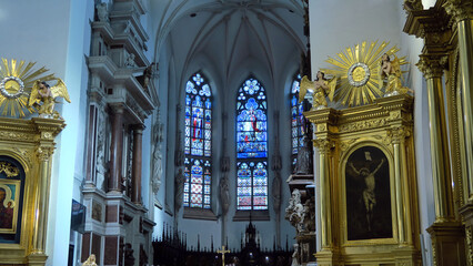 Tarnów, Poland. The Cathedral Basilica of the Nativity of the Blessed Virgin Mary (Polish: Bazylika katedralna Narodzenia Najświętszej Maryi Panny w Tarnowie)