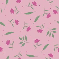 Floral seamless pattern design vector