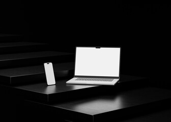 Responsive Web Design and website Mockup, Devices Mock up, Smartphone desktop tablet laptop template Mockup