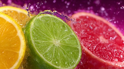 Vibrant Citrus Splash: A Refreshing Burst of Color