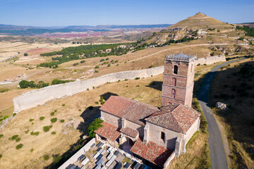Obraz premium Santa Maria del Rey church, Atienza, Guadalajara, Castilla la Mancha, Spain