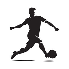 football players vector silhouette clip art logo design illustration. football tournament icon set collections.