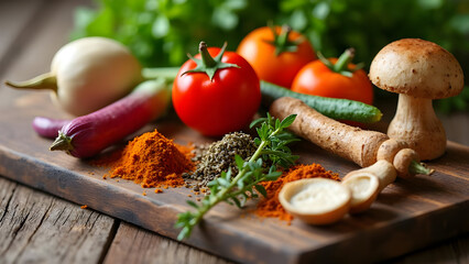 Farm-to-Table Ingredient Preparation with Healing Herbs