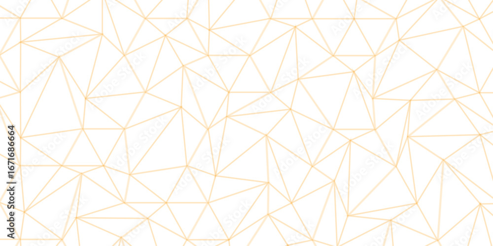 Aufkleber abstract of simple golden line triangle pattern geometric background. seamless geometric polygonal r