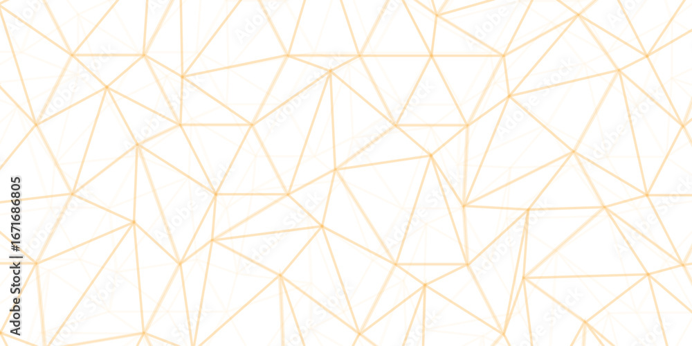 Poster abstract of simple golden line triangle pattern geometric background. seamless geometric polygonal r