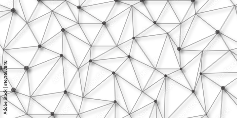 Poster technology abstract white digital background of connected dot with black line .many squares and rect