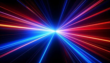 Vibrant radial light streaks