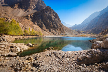 Seven Lakes in Fann mountains in Tajikistan
