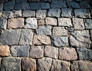 Obraz premium Cobblestone pavement texture (3)