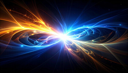 Naklejka premium Textures Harmony: Abstract Blue Waves in Motion