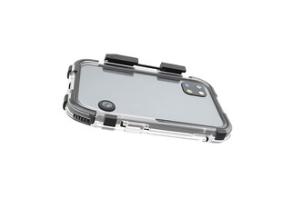 Waterproof Dive Phone Case Mockup Floating on White Background