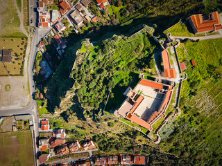 Milazzo Castle aerial panoramic view in Sicily