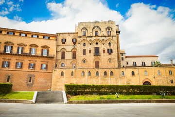 Fototapeta premium Norman Palace or Palazzo dei Normanni in Palermo