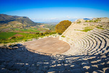 The Greek Theater of Segesta in Cisily