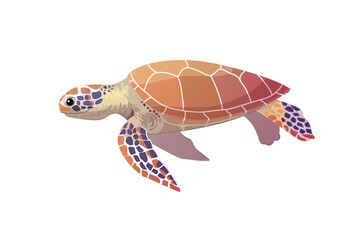 vector cartoon animal isolated on transparent background. 