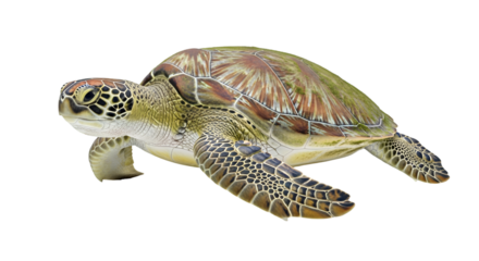 turtle on white background