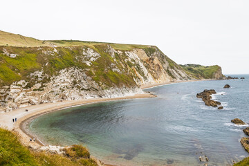 Fototapeta premium Man O'War Beach Cove on the Jurassic Coast, Dorset, England