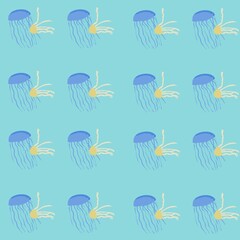 Colorful Jellyfish Pattern