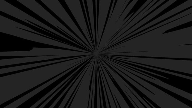 black background comic cartoon style fast speed effect anime illustration