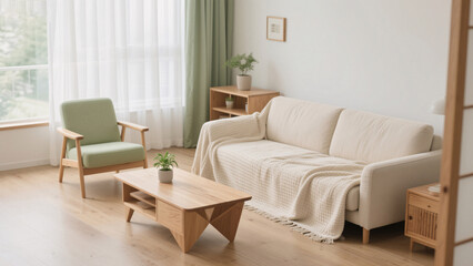 living room with a sofa