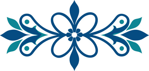 A vibrant blue flower surrounded by green leaves, showcasing its natural beauty and delicate features.
