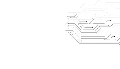 Abstract futuristic circuit board Illustration, Circuit board with various technology elements. Circuit board pattern for technology background. Vector illustration