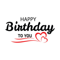 Happy birthday text vector image 