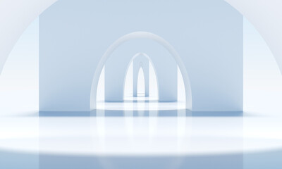 Abstract architecture background 3d render