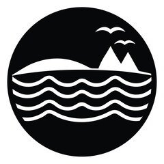 ocean vector icon
