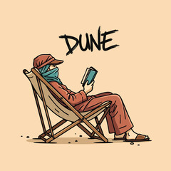 Woman in Red Outfit Reading a Book While Sitting in a Chair.