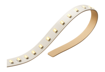 LED strip light with adhesive backing