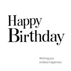 Happy birthday text vector image 