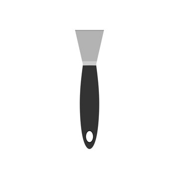 black handled scraper tool on white clip art preview