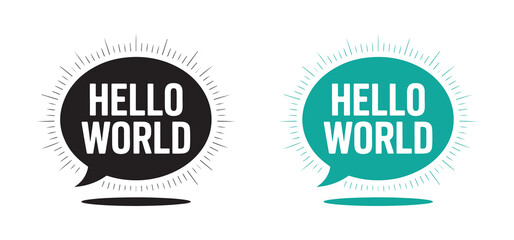 Message icon set. Speech bubble sign. vector illustration EPS 10