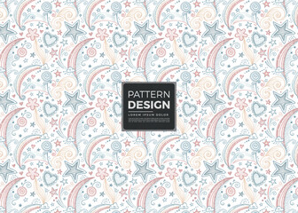 Seamless floral pattern vector invitation card with vintage texture and retro wedding art decoration