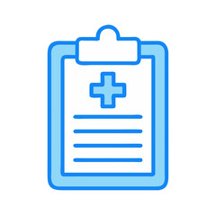 Medical Clipboard Icon Illustration Design in Modern Style