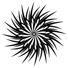 abstract black and white vector illustration