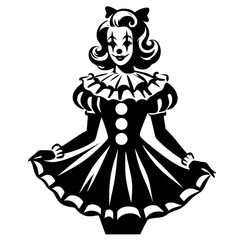 vector illustration of a princess