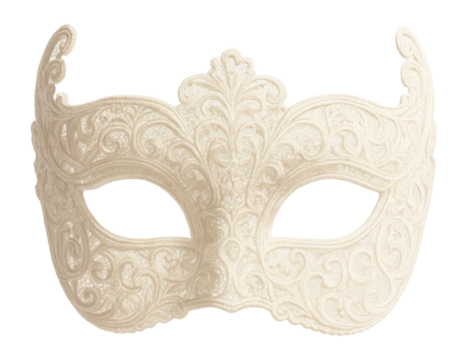 Mask with a Victorian lace pattern