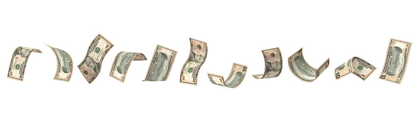 United States_10_Dollars_Shadow_Asset_Money_Single_Bank_Currency_Note